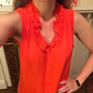 Chic J Crew Ruffle Top